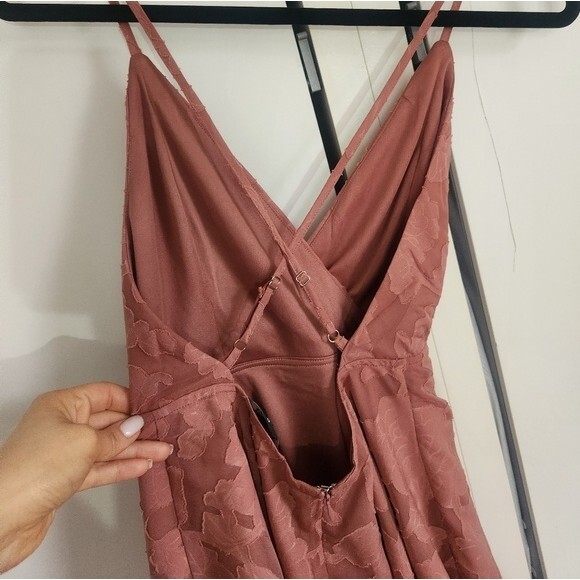 Lulus Days of Beauty in Vintage Rose Butnout Floral Mini Skater Dress size XS - Picture 15 of 15